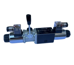 NG6 230V Cetop 4/3 stuurventiel met handbediening, ABPT gesloten NG6 230V Cetop 4/3 stuurventiel met handbediening, ABPT gesloten