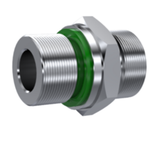 RVS M14x1.5 - 8S (M16x1,5) male inschroefkoppeling