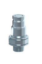 Flat face snelkoppeling 18L M26X1,5 male | BG-maat 3