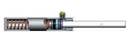 Hydrauliek cilinder met interne veer | Cilinder op maat