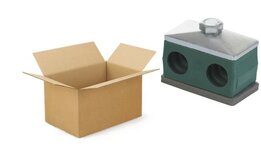 Voordeelverpakking 100 stuks versterkte buisklem dubbel compleet 15 mm