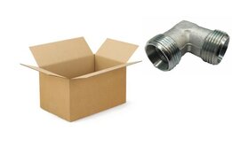 Voordeelverpakking 75 stuks kniekoppeling haaks 90° 8L (M14x1,5)