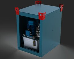 2,2kW hydrauliek powerpack incl. stapelbare behuizing