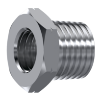 RVS inschroefadapter 1/2