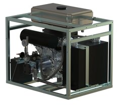 Hydrauliek aggregaat powerpack met 26pk V-twin benzinemotor