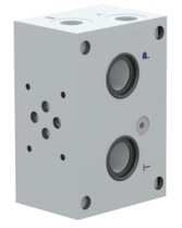 Modulair cetop NG6 blok met A-B aan zijkant