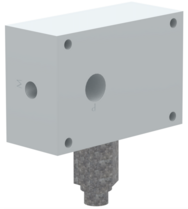 Modulair cetop basis blok met overdrukventiel & T aan de zijkant