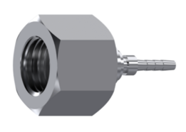 RVS 1/4'' BSP perskoppeling voor meetpuntslang