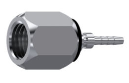 RVS 7/16'' JIC perskoppeling voor meetpuntslang