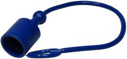 Stofkap voor snelkoppeling male BG-maat 2 blauw