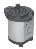 22cc heftruckpomp links met 10T spline as