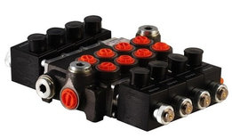 4Z50 4 sectie stuurventiel 50 L/min 12V elektrisch