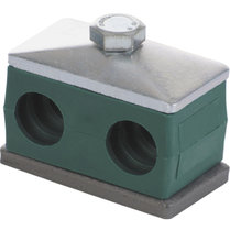 Versterkte buisklem dubbel compleet 14 mm