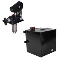 Set: handpomp 25 cc enkelwerkend + 5 liter tank staal Set: handpomp 25 cc enkelwerkend + 5 liter tank staal