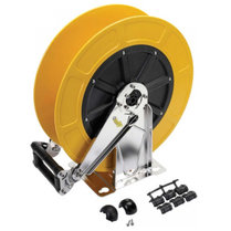 Wand slanghaspel geel 300 bar kunststof