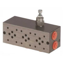 NG6 voetplaat (parallel), 10 voudig, met overdruk en boven- en zij aansluiting