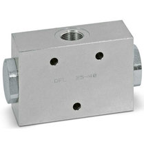 Dubbel splitventiel staal DFL 10-20 3/8