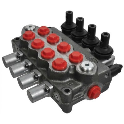 Stuurventiel Walvoil 4 secties 18-18-18-18L AET handbediend 45L/min