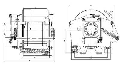 Hydraulische hijslier 1100kg