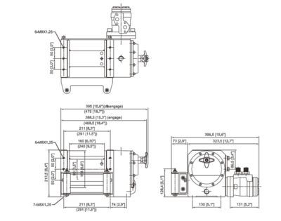 Hydraulische hijslier YAK 7 3200kg