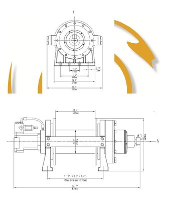 Hydraulische treklier 9072kg