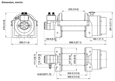 Hydraulische treklier ComeUp HV 15 6800kg