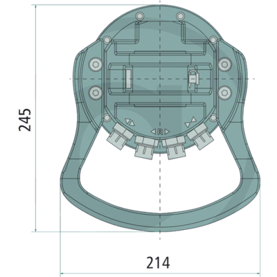 Rotator 3 ton met Ø49,5 mm as