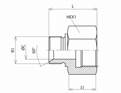 RVS Verloopadapter 1/2