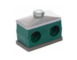 Versterkte RVS buisklem dubbel compleet 6 mm