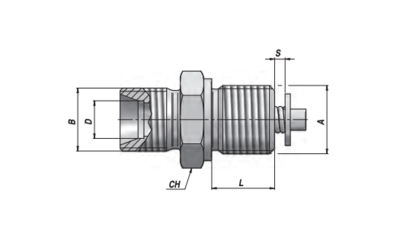 Slangbreukventiel adapter - VUBA-DIN 1/2