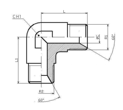 RVS kniekoppeling 90º 1