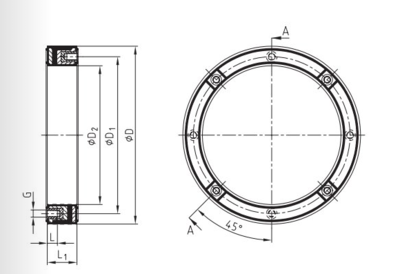 Dempingsflens 250 mm