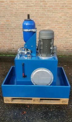 Hydraulisch powerpack 200 liter tank met accumulator