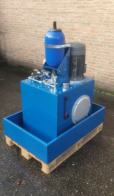 Hydraulisch powerpack 200 liter tank met accumulator