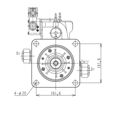 K3VL Kawasaki axiale plunjerpomp 140cc