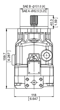 Plunjermotor 28cc - 48 kW - 25mm as
