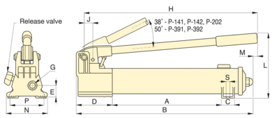 Enerpac tweetraps handpomp 700 bar