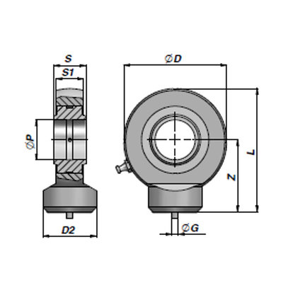 HMB gelenkoog met binnendiameter 15 mm