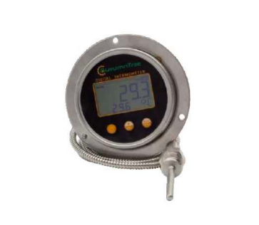 Capillaire digitale inbouw thermometer met achter aansluiting 1/2
