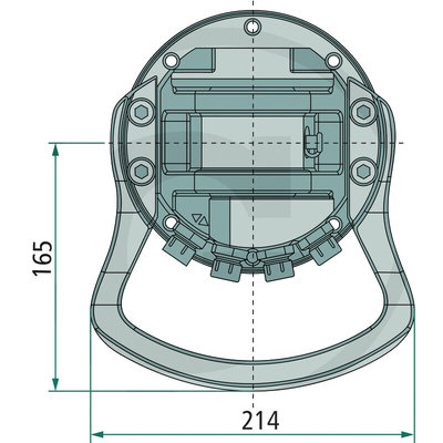 Rotator 4,5 ton met Ø59 mm as