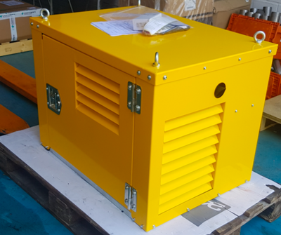 10pk hydraulisch diesel powerpack met Yanmar motor in dichte kast