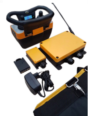 Tele Radio proportioneel hydrauliek besturing set (zender, ontvanger, accu's, accessoires)