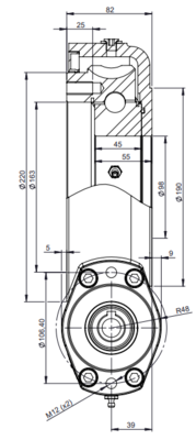 Hydraulische draaikrans 1:44