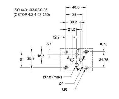 NG6 24 VDC Cetop Elektrisch 4/3 stuurventiel, ABT Verbonden P Gesloten 350 bar