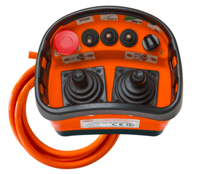 Elca punto draagbare proportionele besturing met 2 joysticks voor 4 richtingen en ontvanger