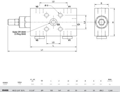 Enkelwerkende balanceerklep VBCD 3/8