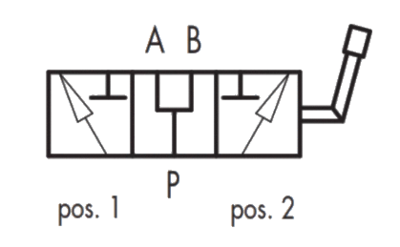 3-weg kraan (T-boring) 3/8