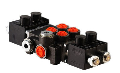 2Z50 2 sectie stuurventiel 50 L/min 12V elektrisch