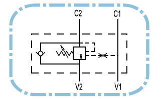Enkelwerkende balanceerklep VBCD 3/8