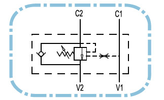 Enkelwerkende balanceerklep VBCD 1/2
